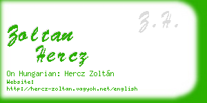 zoltan hercz business card
